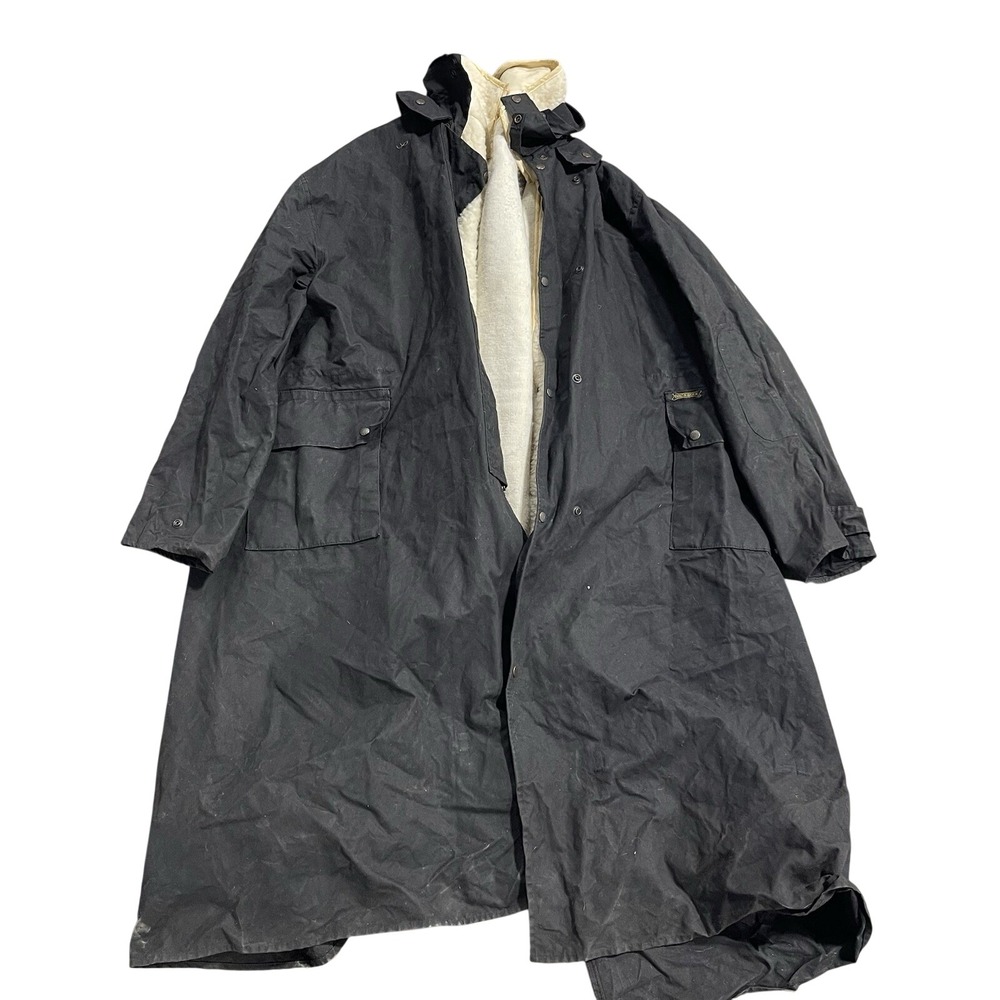 Driza-bone Ladies Riding Coat‎ Australian Size 12 Black With Detachable Liner